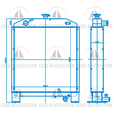 Radjatur tal-paver xcmg xcmg (rigg tat-tħaffir)